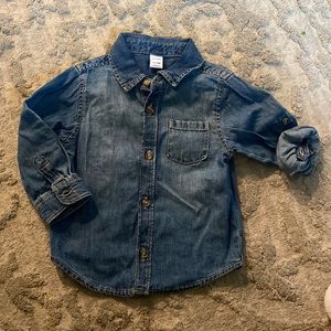Jean button up shirt